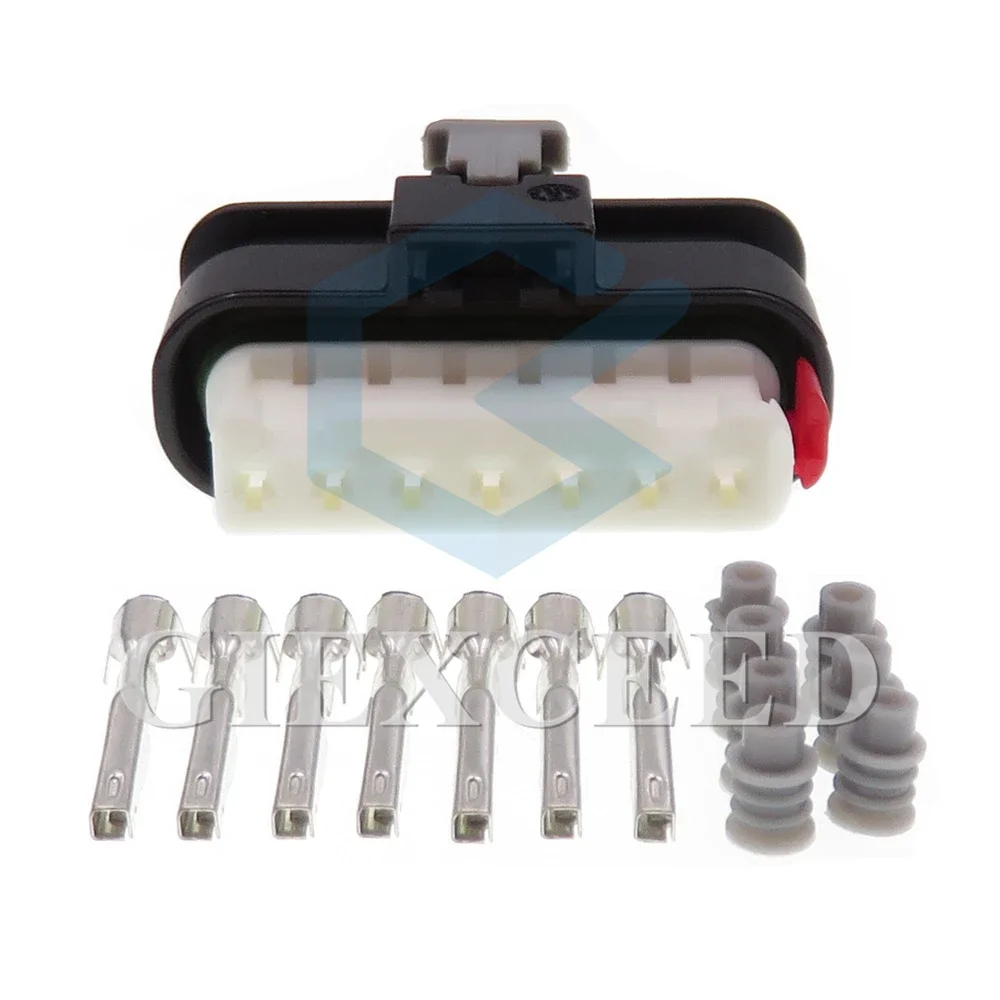 

1 Set 7 Pin Automotive Sensor Wire Cable Waterproof AC Assembly Sealed Electrical Socket 6189-7895 1 Series Car Plug