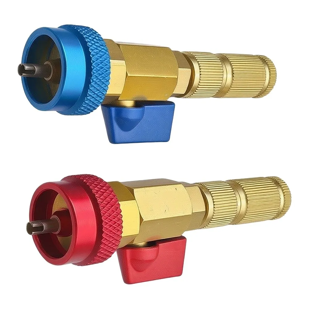 For Cooling Medium Replacement Red And Blue Valve Core Tool Valve Color-coded Design Thickened Cast Brass For Cooling
