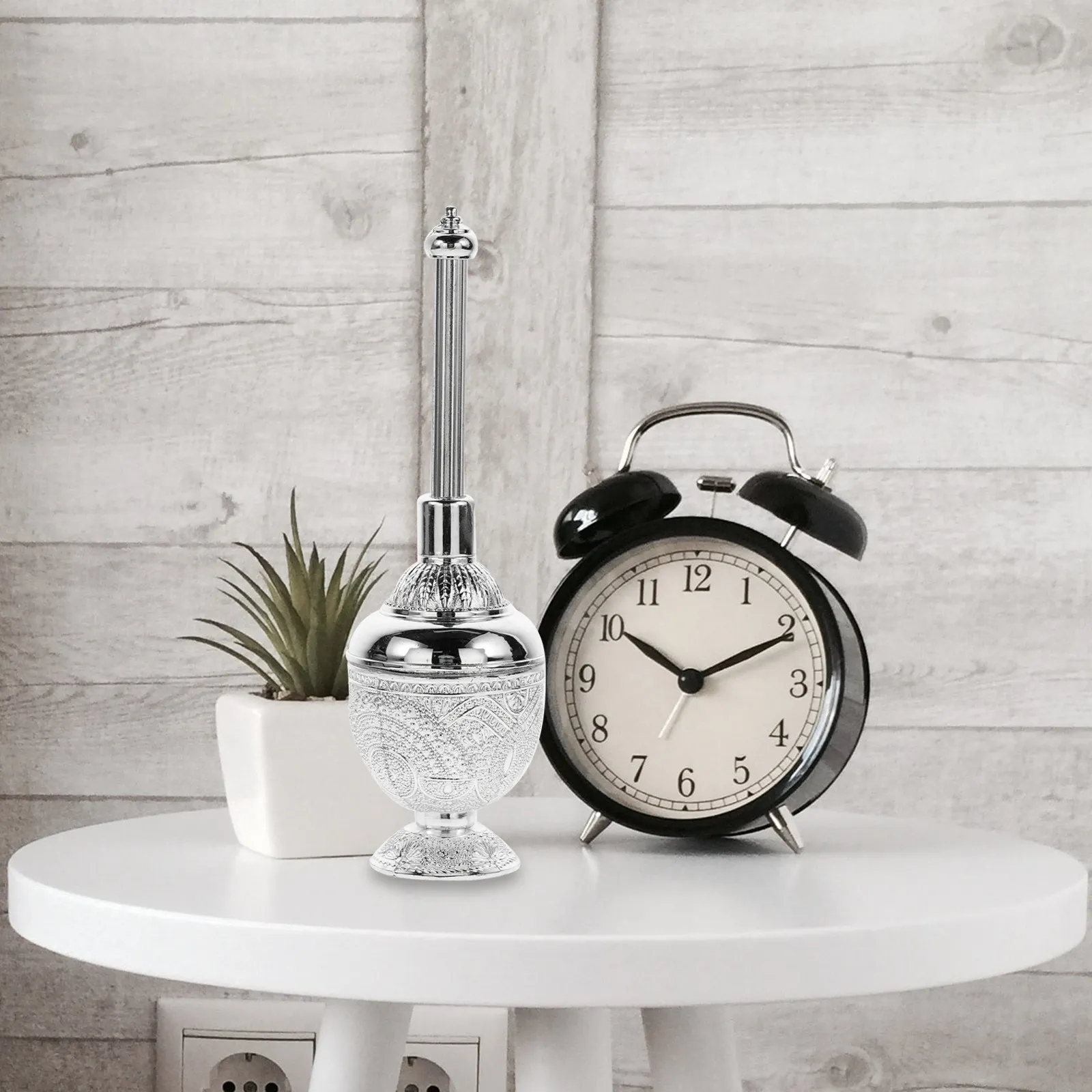 

Декоративная бутылка для святой воды из цинкового сплава и стекла, элегантный европейский стиль, настольный декор, центральное украшение для церкви, дома, праздников