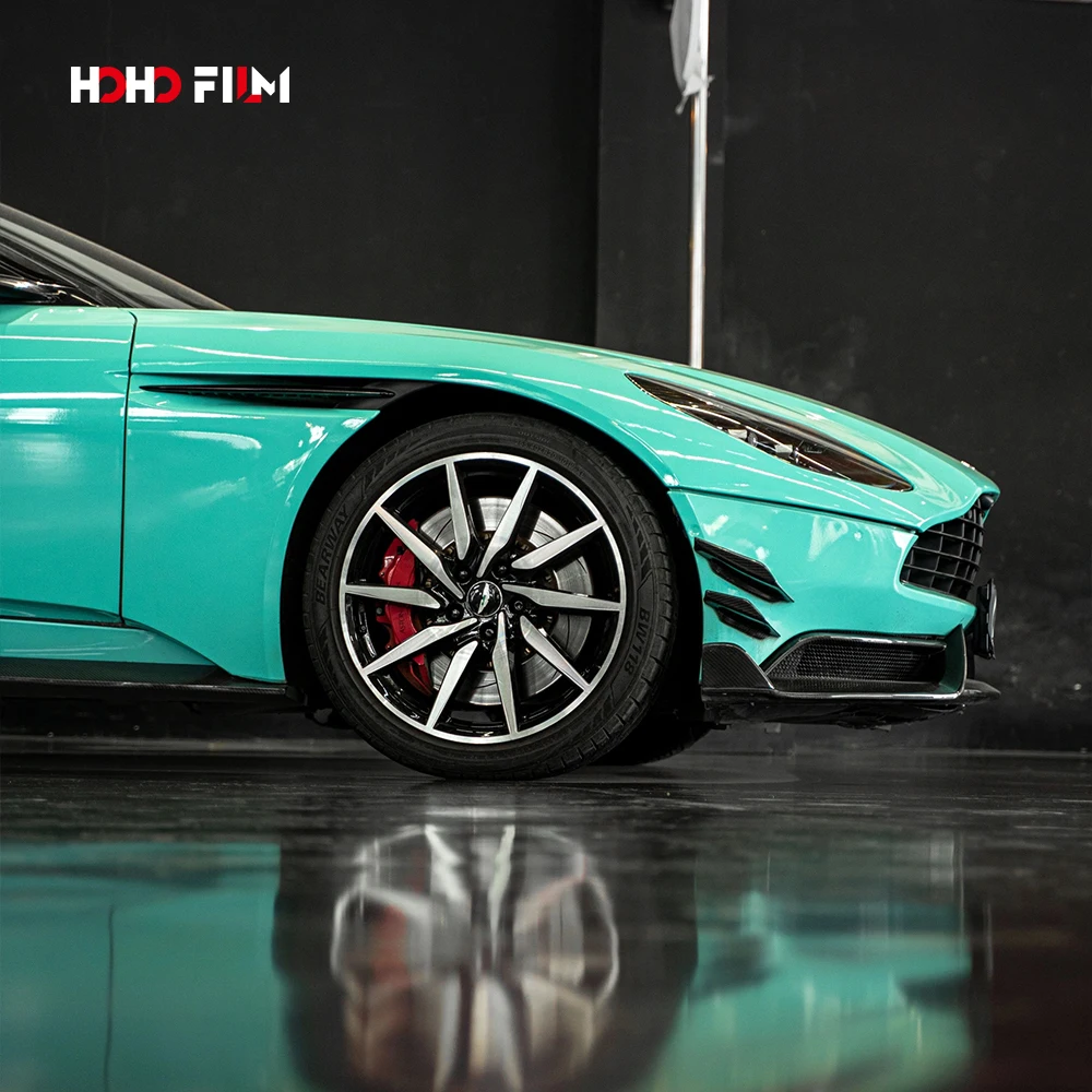 

2025 HOHOFILM 1.52x16m Roll TPU High Gloss Blue Color TPU PPF Film Self Healing Paint Protection Film for Car Body