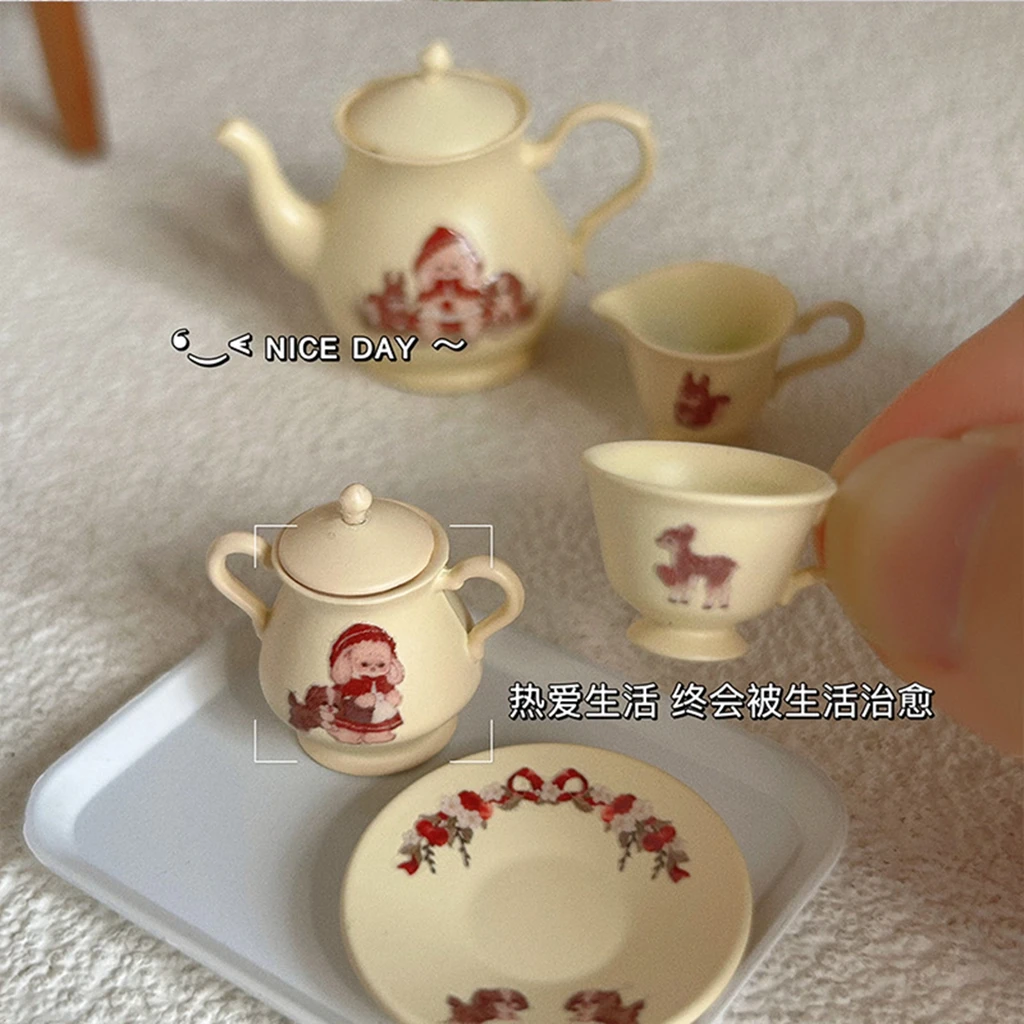 Lien miniature1/6ドール用tea setハンドメイド Miniature Tea Set