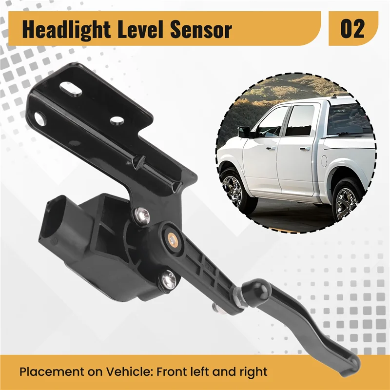 

1Pair 56029595AC 56029594AB 4Pins Front Suspension Height Level Sensor Bracket For Dodge Ram 1500 2013-2014 56029594AA