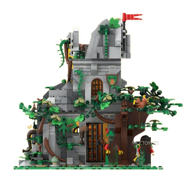 

849PCS MOC Construction Forest Outpost Furniture for Display Model Building Blocks Stacking Bricks Creative Kid Toy Gift Diy