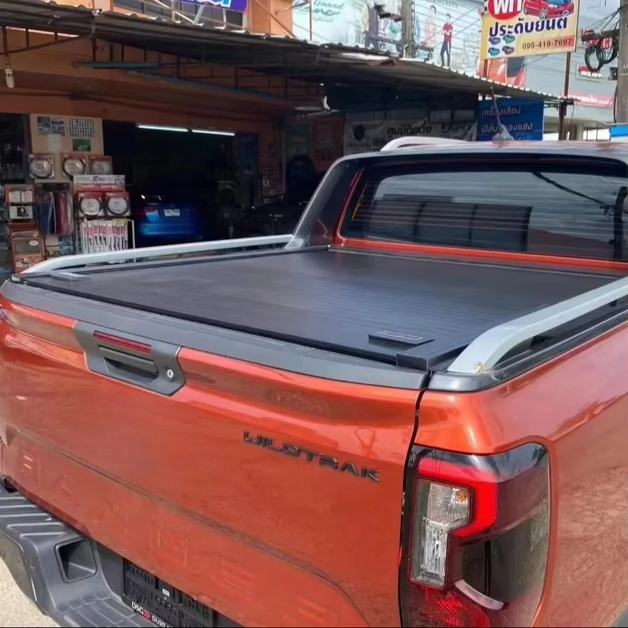 

Factory Price Hard Cover Retractable Roll-Up Aluminum Alloy Manual Electrical Roller Shutter Pickup Bed Cover for Ranger Pickups