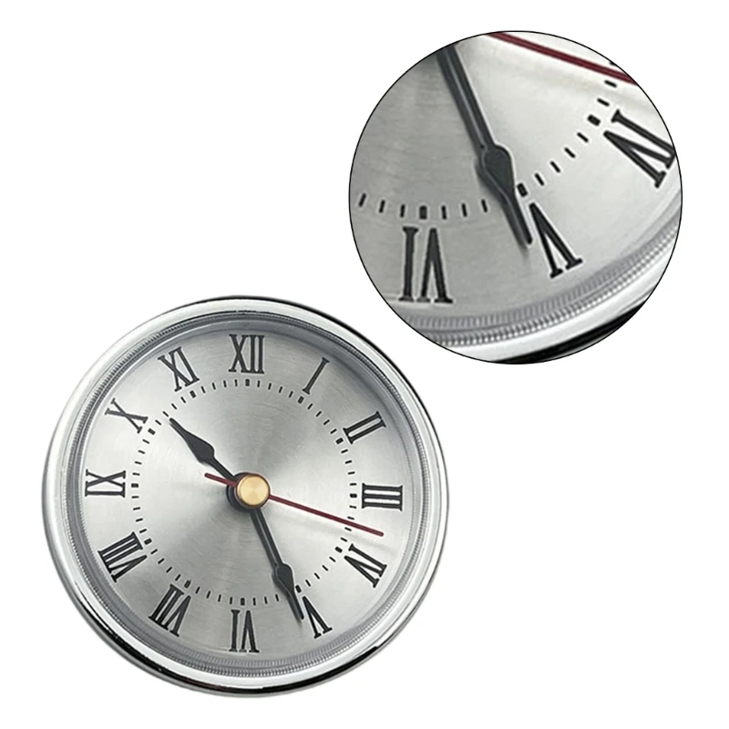 Functional 65mm Clock Insert Clearly Cover Watch Gold/Silver for Collector Dropshipping