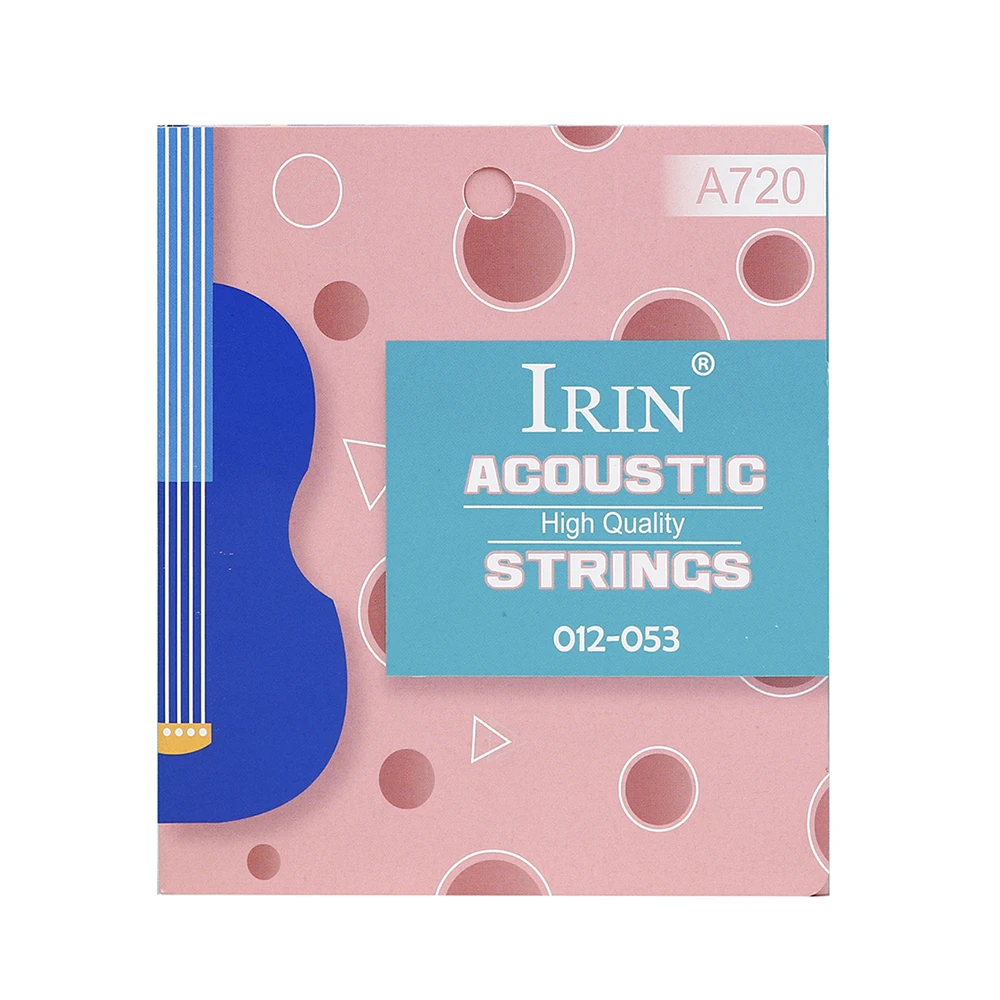 IRIN 6 Pieces/Set Of Folk Guitar Strings Phosphor Bronze Hexagonal Steel Core Strings For Musical Instruments Guitar Parts