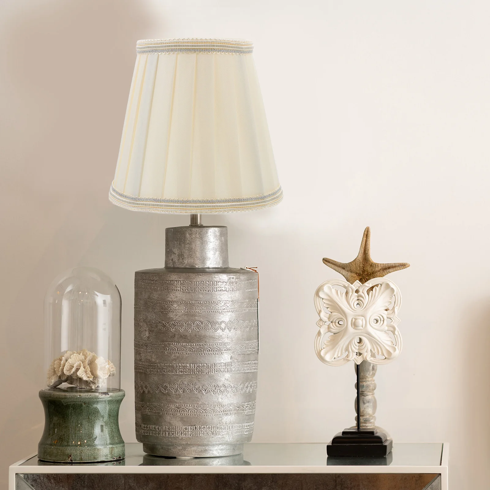 

Vintage Cloth Iron Lampshade Replacement For Table Floor Light Shade Household Decorative Lamp Cover