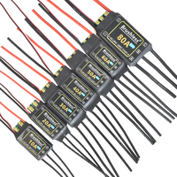 HV Brushless 10A 20A 30A 40A 50A 60A 80A ESC 2-6S Lipo Battery 3A/5V BEC Output Quadcopter Aircraft FixedWing Multi-axis Drone