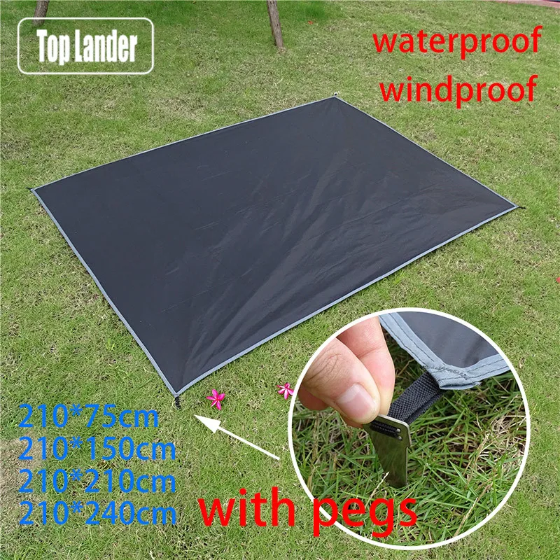 Colchoneta camping ultraligera 1 persona impermeable con piquetas