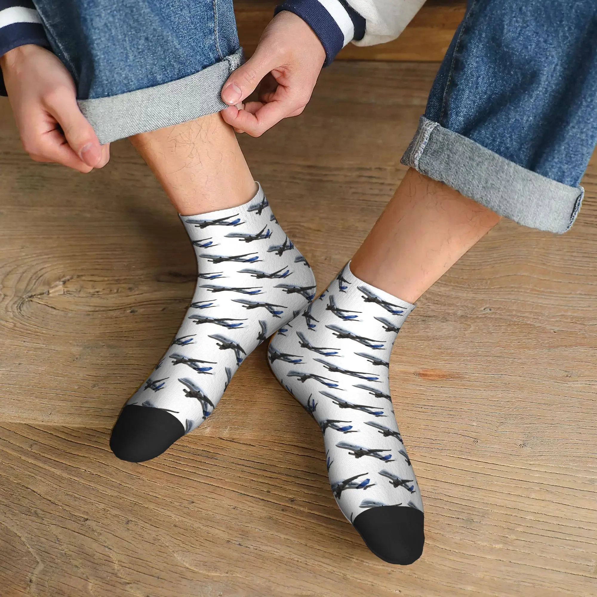 Calcetines Airbus Beluga para todas las estaciones, calcetines Harajuku de alta calidad, medias de Hip Hop para hombres y mujeres, regalos