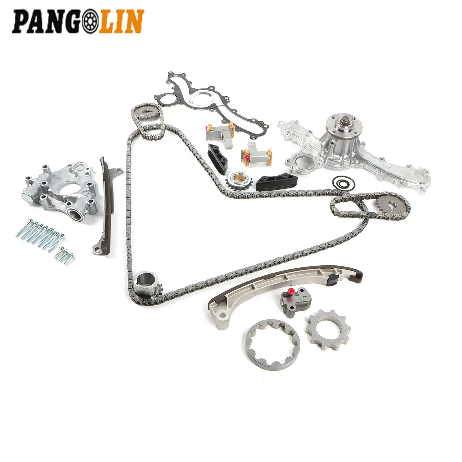 

1GRFE двигатель 1 комплект, комплект цепи ГРМ и водяной насос, масляный насос для Toyota Tacoma Tundra 4.0L, автомобильные аксессуары, детали 13506-AD010