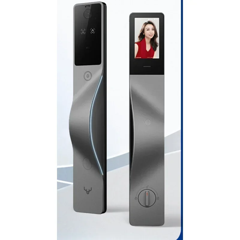 Palmar vein recognition 3D facial intelligent lock, visible cat eye large screen fingerprint lock