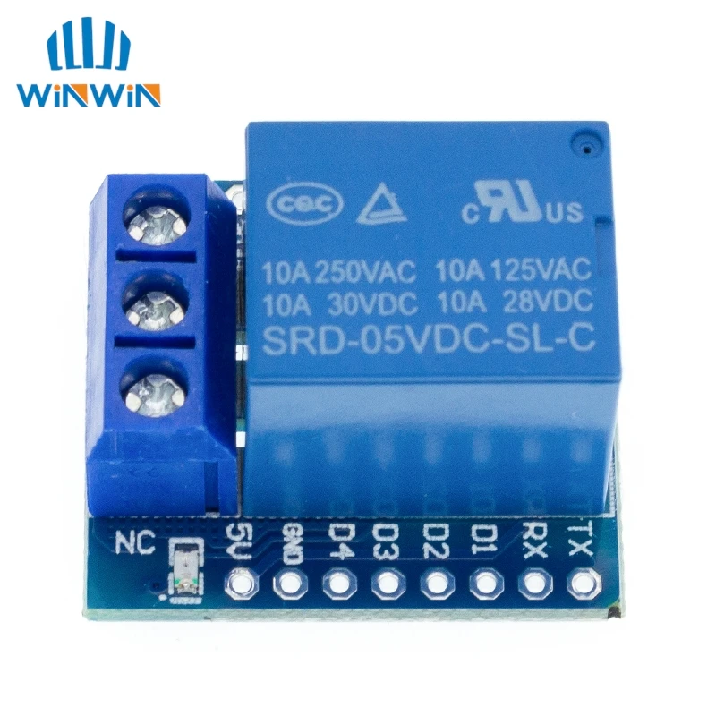 One Channel Wemos D1 Mini Relay Shield Wemos D1 Mini Relay Module for   ESP8266 Development Board 1 channel