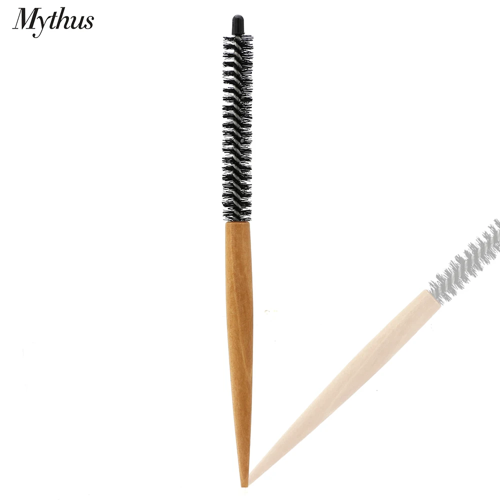 Mythus 16mm 20mm Small Hair Round Brush Short Hair Styling Comb Salon Hair Curling Brush Hair Makeup Comb For Hairdrerssing Tool