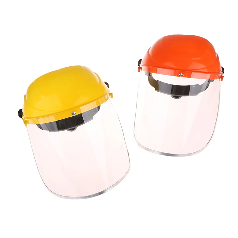 شفافة كاملة الوجه درع السلامة البلاستيكية رئيس شنت العين شاشة قبعة حماية العين قناع الوجه معدات قناع الوجه للدراجات النارية