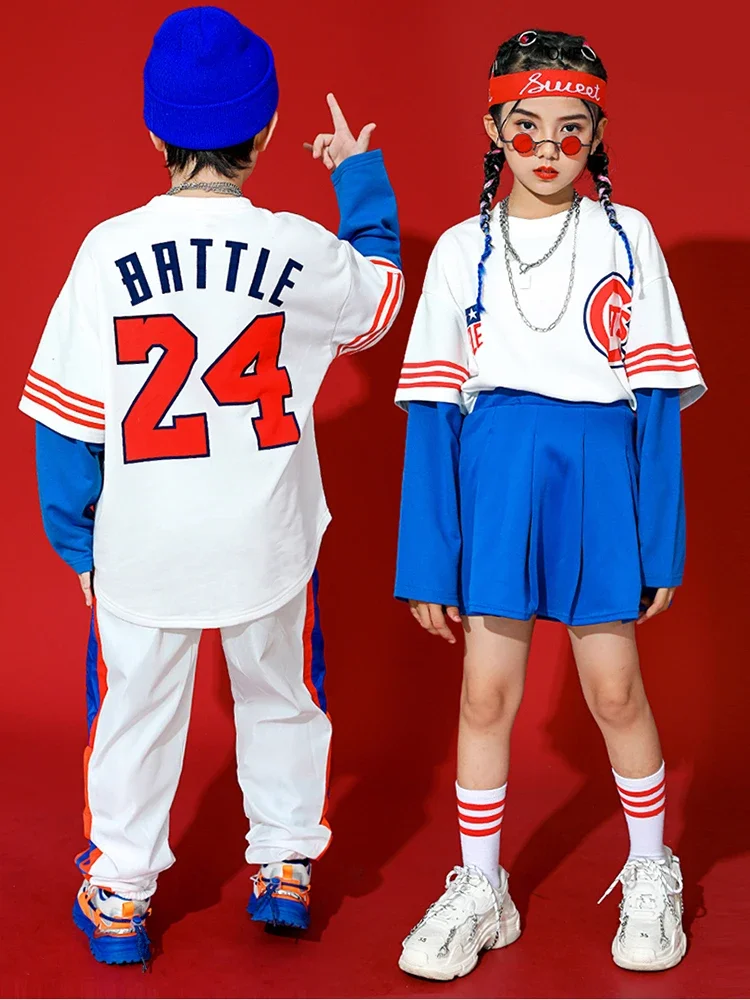 Kinder Cheerleader Uniform Jazz Dance Performance Dancewear Kinder Hip Hop Tanzen Kleidung Street Dance Bühne Kostüm YS2651