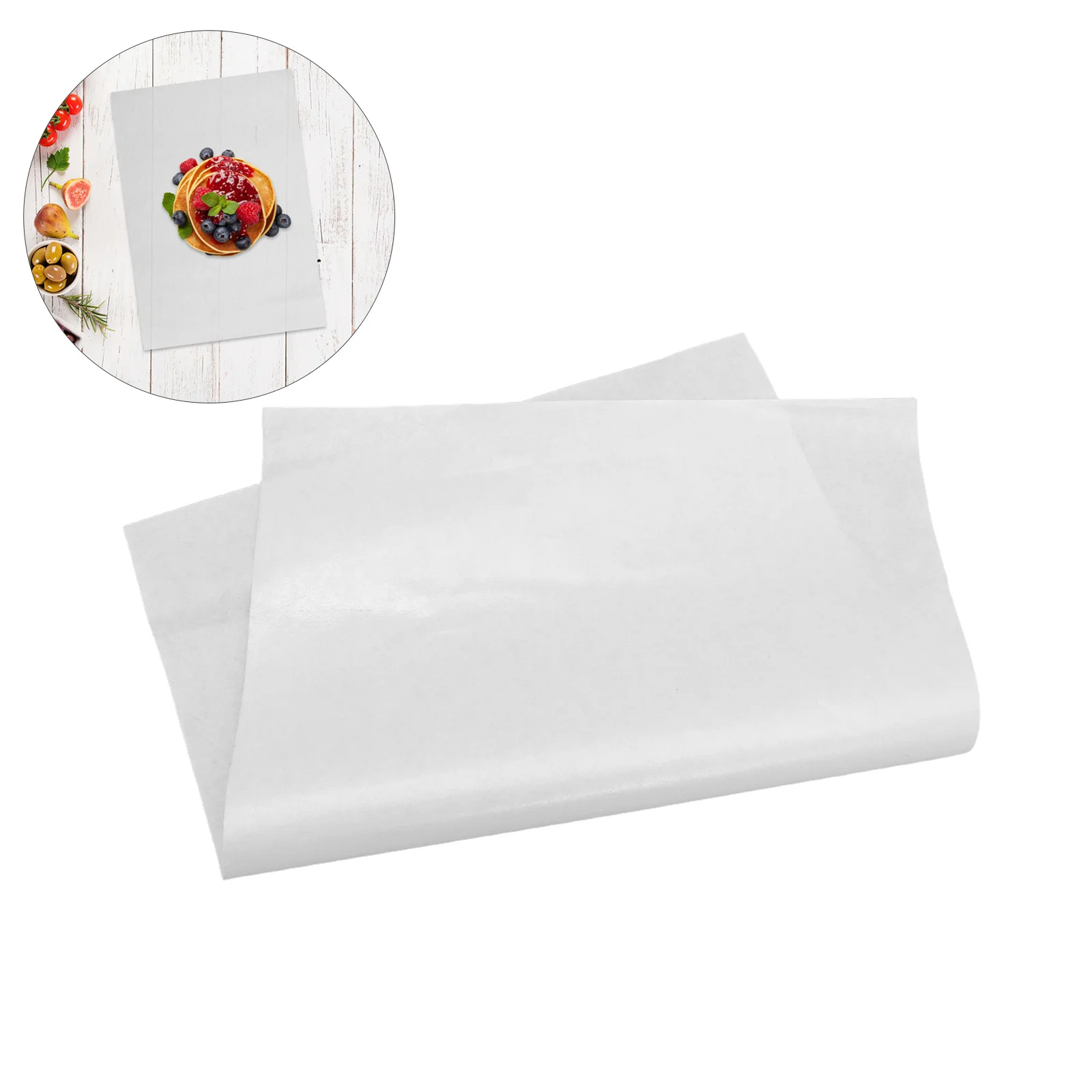 

100 шт. упаковочная бумага для пищевых продуктов, маслостойкая, жиронепроницаемая, противень, антипригарная пергаментная бумага для выпечки, приготовления пищи, гриля