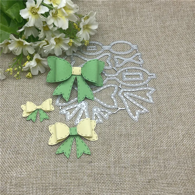 Bow tie Frame  Metal Cutting Dies Stencils For DIY Scrapbooking Decorative Embossing Handcraft Template