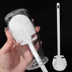 Long Handle Flexible Brush Milk Bottle Washing Brushes Bendable Mug Scrubber Insulation Cup Cleaning Brush Kitchen Cleaning Tool