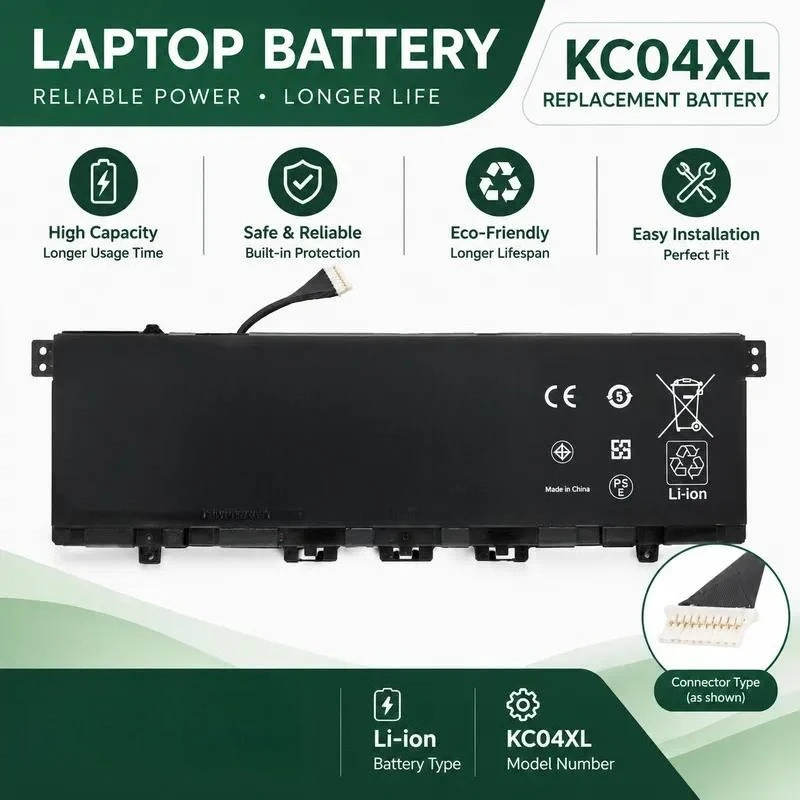 New Laptop Battery for HP Envy X360 KC04XL TPN-W133 TPN-W136 W144 Replacement Rechargeable Power Supply