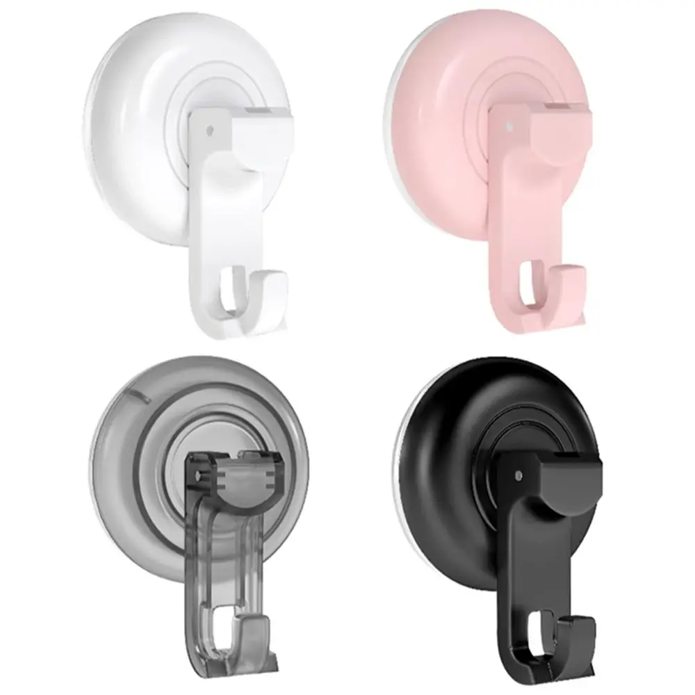 

4Pcs Round Powerful Vacuum Suction Cup Hook Waterproof Detachable Bathroom Towel Hooks Traceless Wall Mounted