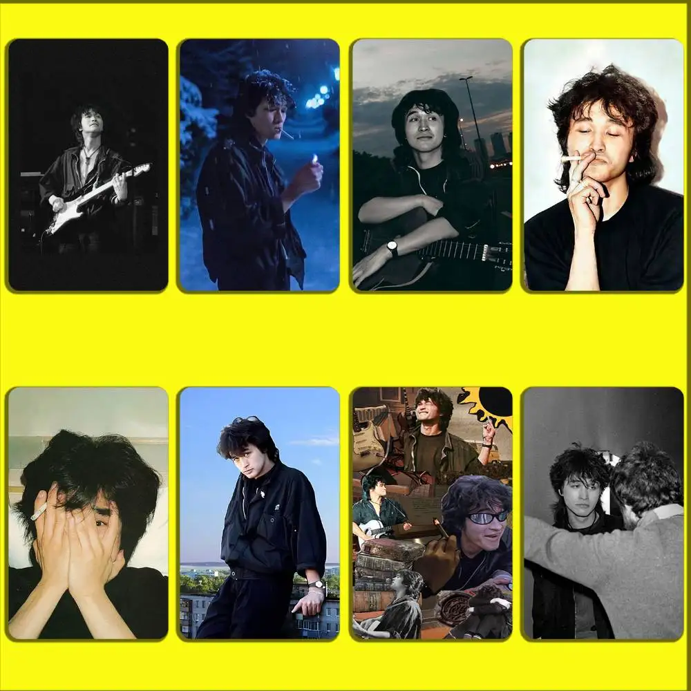 

Singer Acor Viktor T-Tsoi Card Stickers For Debit Bank Credit Cards Metro Bus Pass Sticker Decoration Cover 4PCS Card Skin
