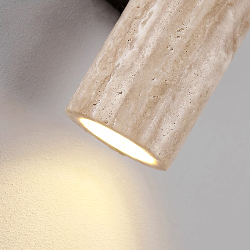 Imagem -06 - Wabi Sabi Marble Wall Light up Down Lâmpada de Parede Taupe para Sala de Estar Quarto Decoração de Cabeceira Estilo Japonês