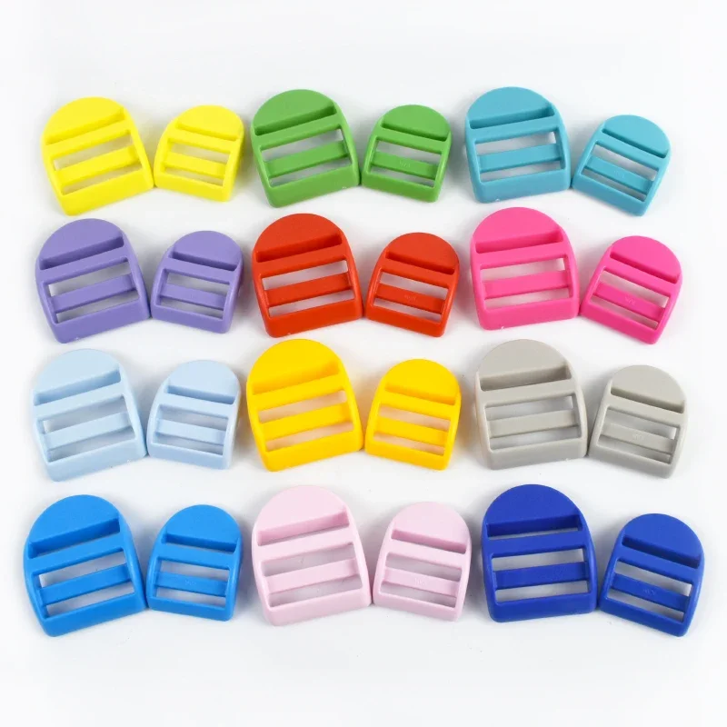 

25/32mm 10-50Pcs Plastic Tri-Glide Buckle Webbing Tape Adjust Sliders Ring Hook Backpack Carabiner Clips Dog Collar Belt Buckles