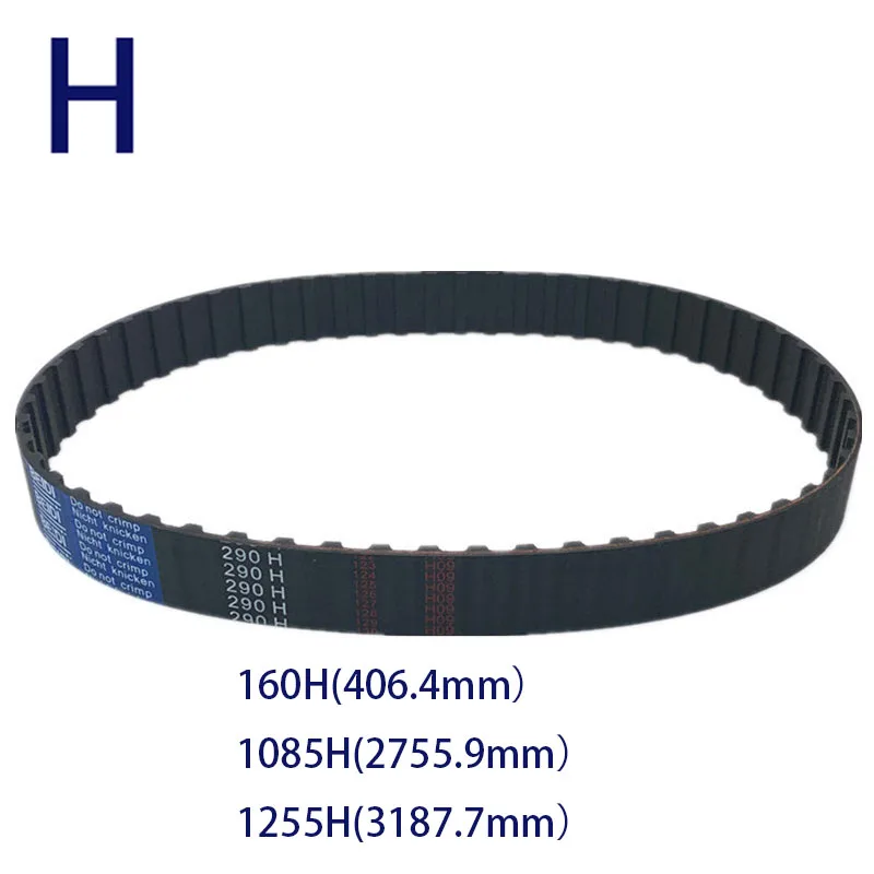 

H Timing Belt Rubber Closed Loop Perimeter 160H 1085H 1255H Width 20mm 25mm 38mm 50mm Pitch 12.7mm Synchronous Belt