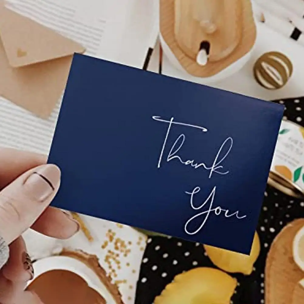 

20Pcs Thank You Cards with Envelopes Stickers Blank Anniversary Greeting Cards Blessing Cards Thank You Paper Cards