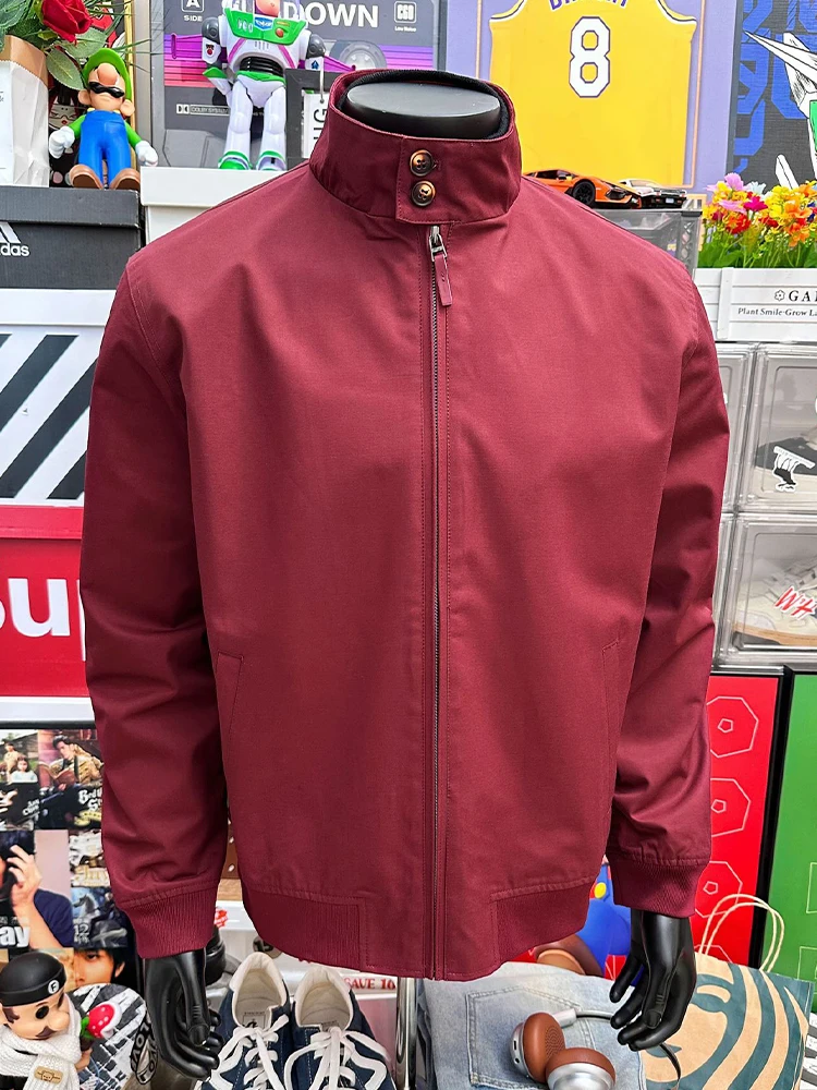 

Красная американская мужская куртка Tee-Proof: осенняя модная верхняя одежда CleanFit с принтом, на молнии, для активного образа жизни