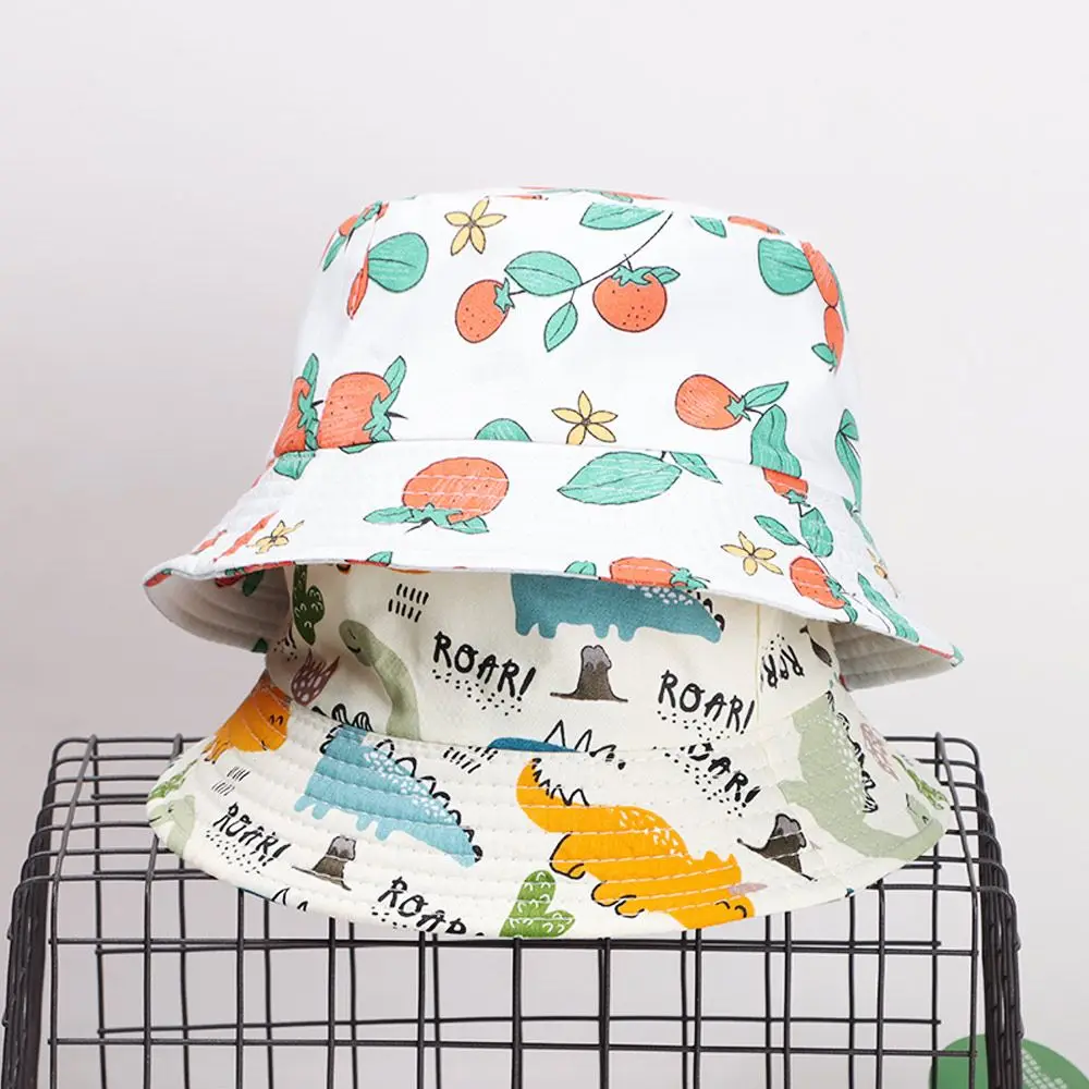 Cute Cartoon Boy Girl Baby Summer Autumn Fruit Animal Basin Hat Sunshade Hat Sun Hat Children's Fisherman