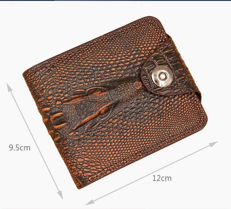 2022 Leather Luxury Wallet Vintage Men Short Slim Male Purses Money Clip Credit Card Dollar Cow Leather Wallet Mens Card Purse