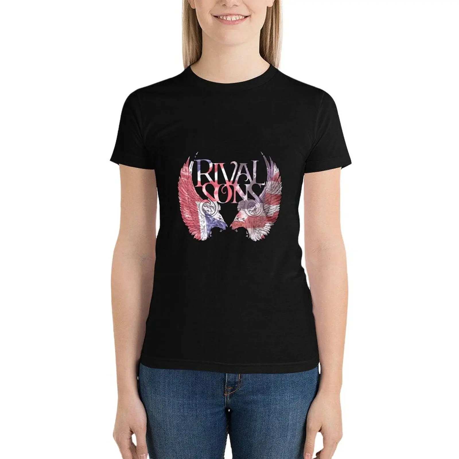 Rival Sons Logo T-Shirt vintage clothes korean fashion Women's t-shirt