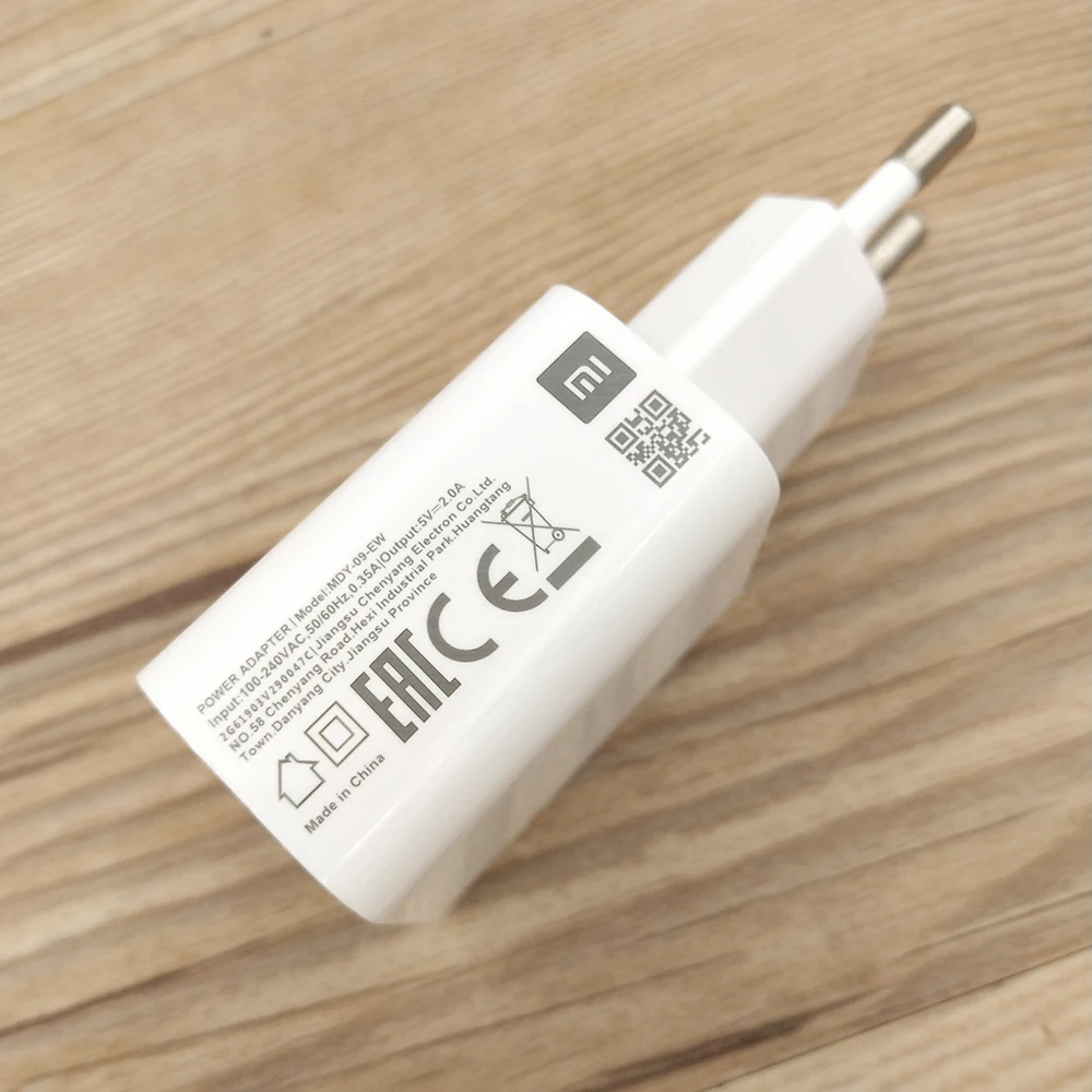 MDY-09-EW الأصلي Xiaomi شاحن 10 واط 5V2A مايكرو USB/نوع C كابل ل Mi 2 3 4 5 6 A3 A2 Redmi 3 3s 4 5 ملاحظة 3 4 5 6 7 8 9 10 A