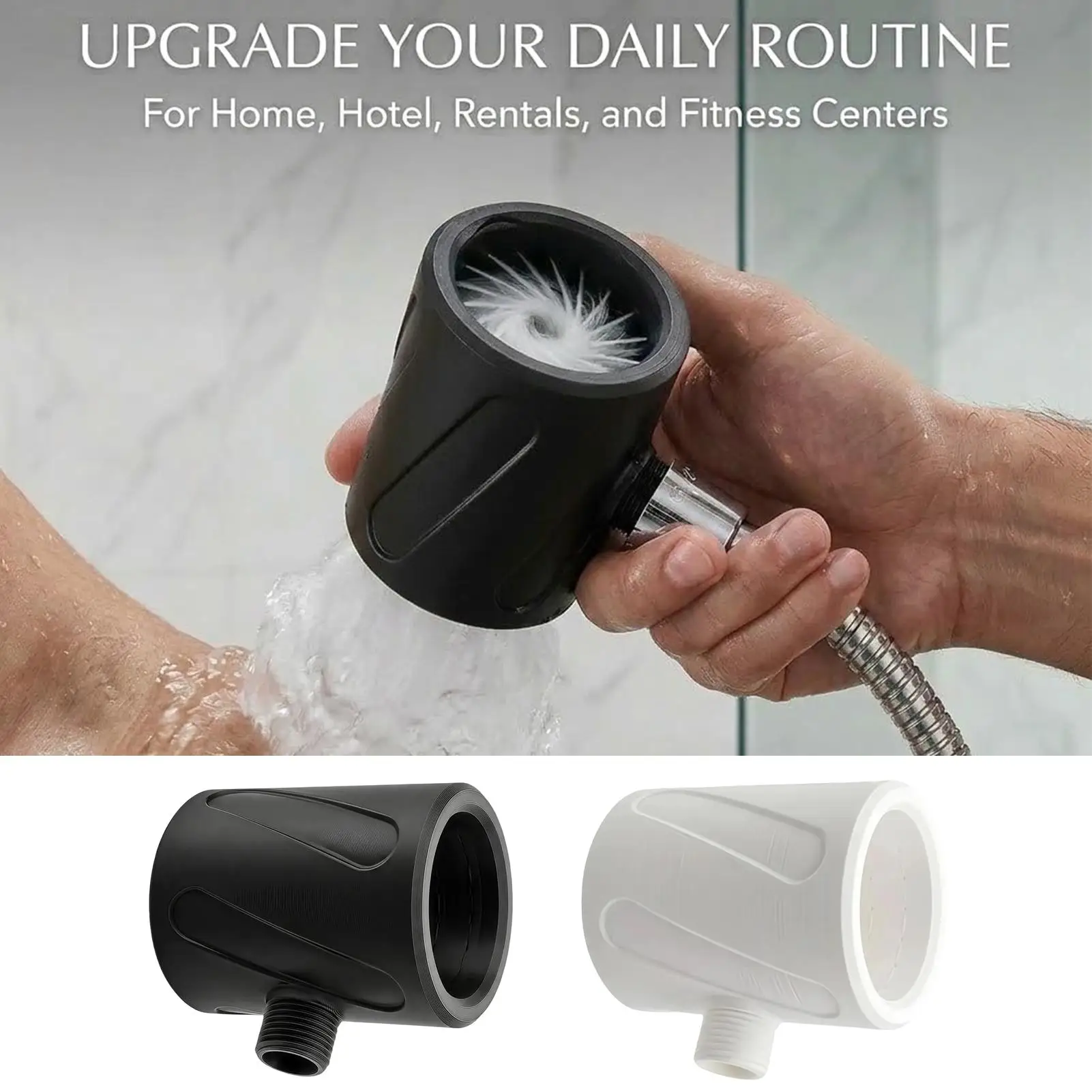 High Pressure Shower Head for Mens Handheld Coarse Hole Anti Clog Easy Install Durable Bathroom Rainfall Boost Sprayer