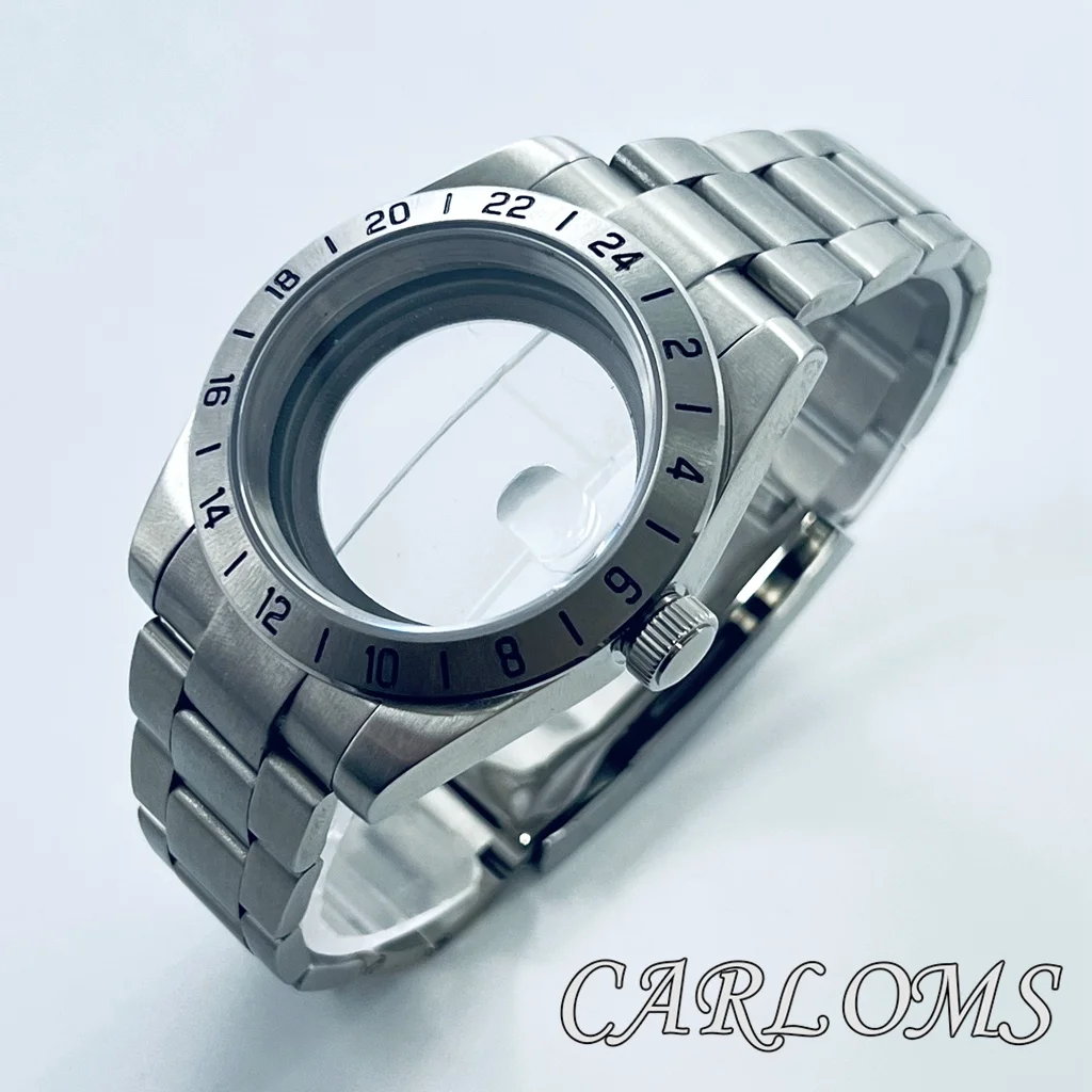 Top 39mm NH34 NH35 NH36 NH70 NH72 ETA2824 PT5000 Watch Case GMT Stainless Steel Sapphire Glass Date Glide Lock Clasp