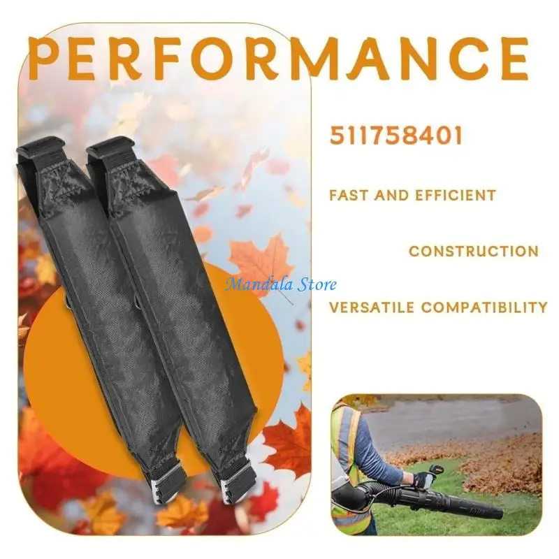 U2JC 2 قطعة جزازة العشب الثقيلة الكتف الأشرطة حبل قابل للتعديل لEBZ6500RH