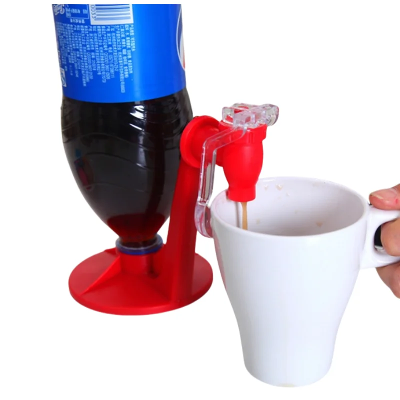Botella dispensadora de refrescos, novedosa máquina dispensadora de agua potable invertida, limonada, Coca Cola, bebidas carbonatadas al revés