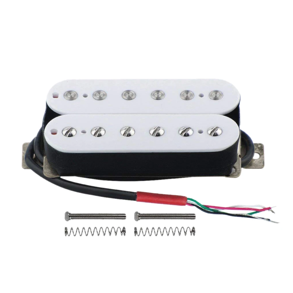 Electric Guitar Humbucker Pickups Bridge Alnico V Pickup White