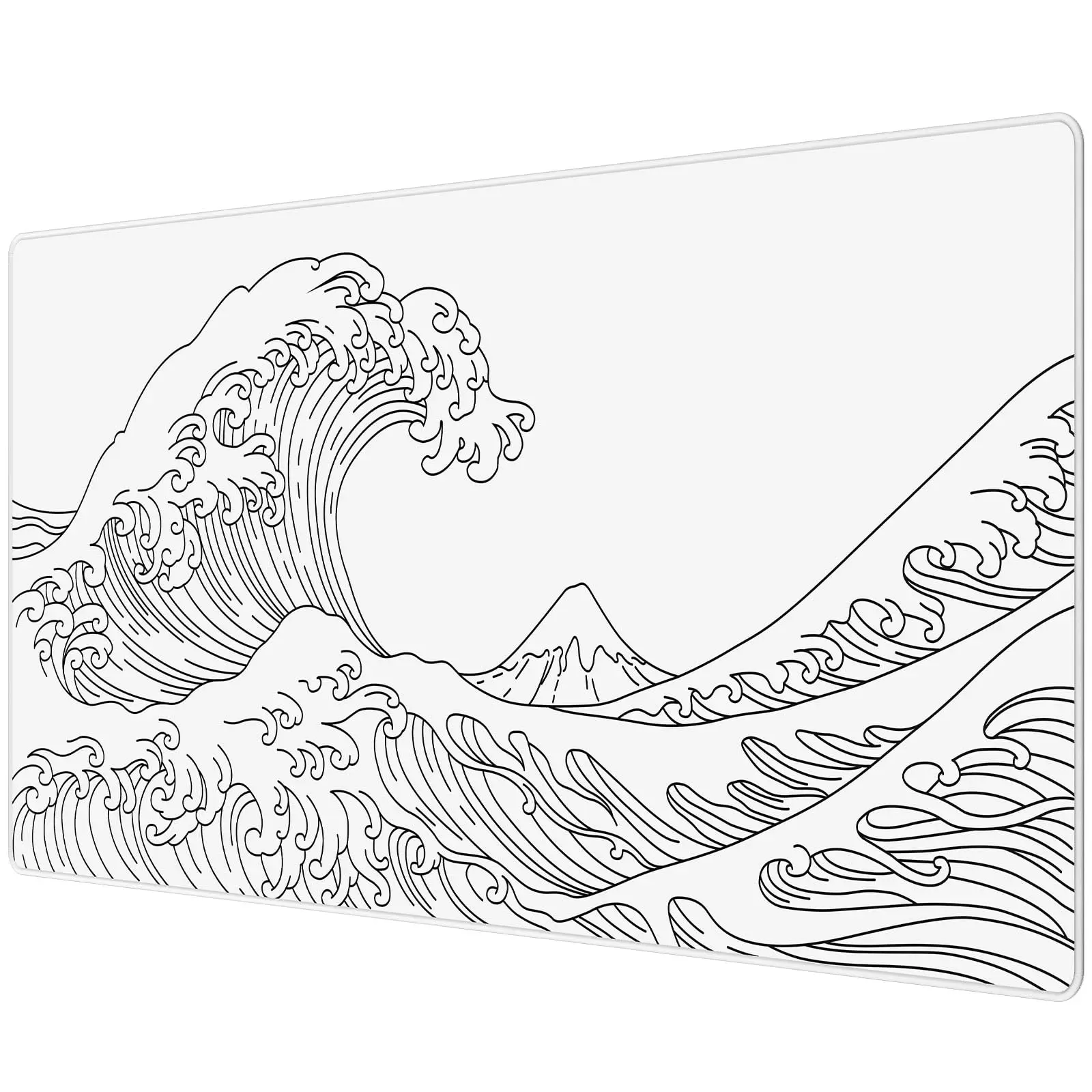 Gaming Mouse Pad,Large Mousepad with Non-Slip Rubber Base,Smooth Cloth Surface Desk Keyboard Mat for Computer,PC,Laptop, Desktop