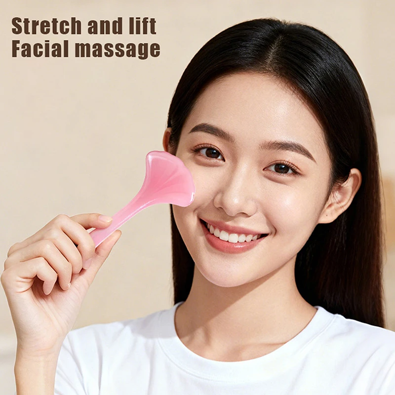 

Ginkgo Shape Resin Face Gua Sha Board Gua Sha Massage Board For Face Firm Skin Care Gua Sha SPA Physical Therapy Beauty Product