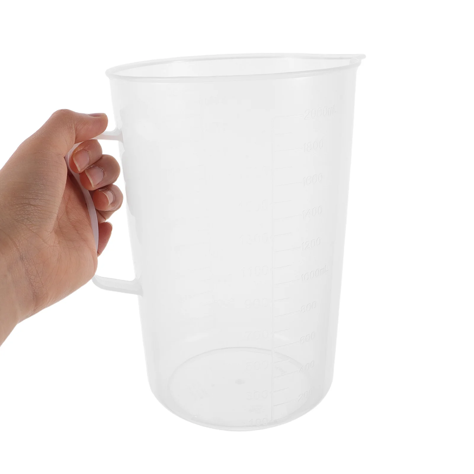 

2000Ml Oil Measuring Container Clear Plastic Measuring Cup with Spout for Automotive Transmission Fluid Engine Oil Dispensing