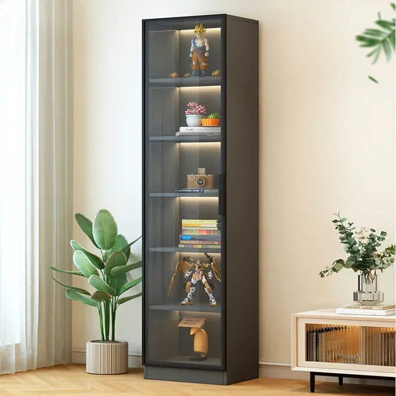 Vitrina-Armoires de Rangement Modernes en Verre, Armoire de Salon