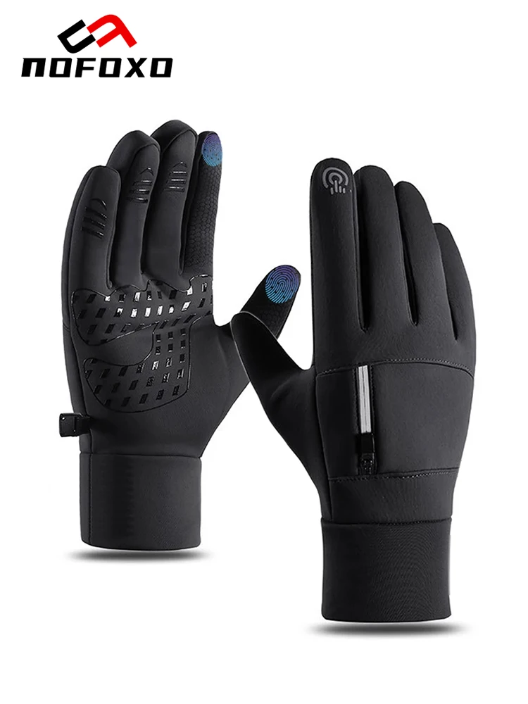 AliExpress nofoxo NOFOXO Winter Waterproof Skiing Gloves Warm Windproof Touchscreen Outdoor Sports Cold Weather Cycling Fishing Running Gloves