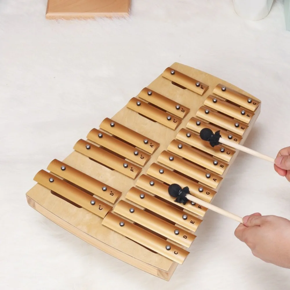 Box Type Xylophone Percussion Instrument for Kids Sound Healing Professional 20 Note Glockenspiel Musical Instruments
