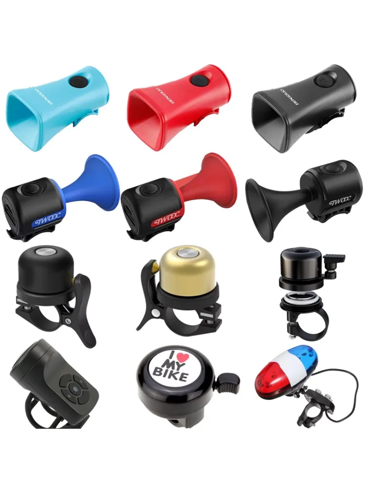 AliExpress NONE 120dB Loud Scooter Bell Horn with AirTag Hidden Compartment Anti-Lost Tracker Holder Warning Alarm Cycling Scooter Accessories