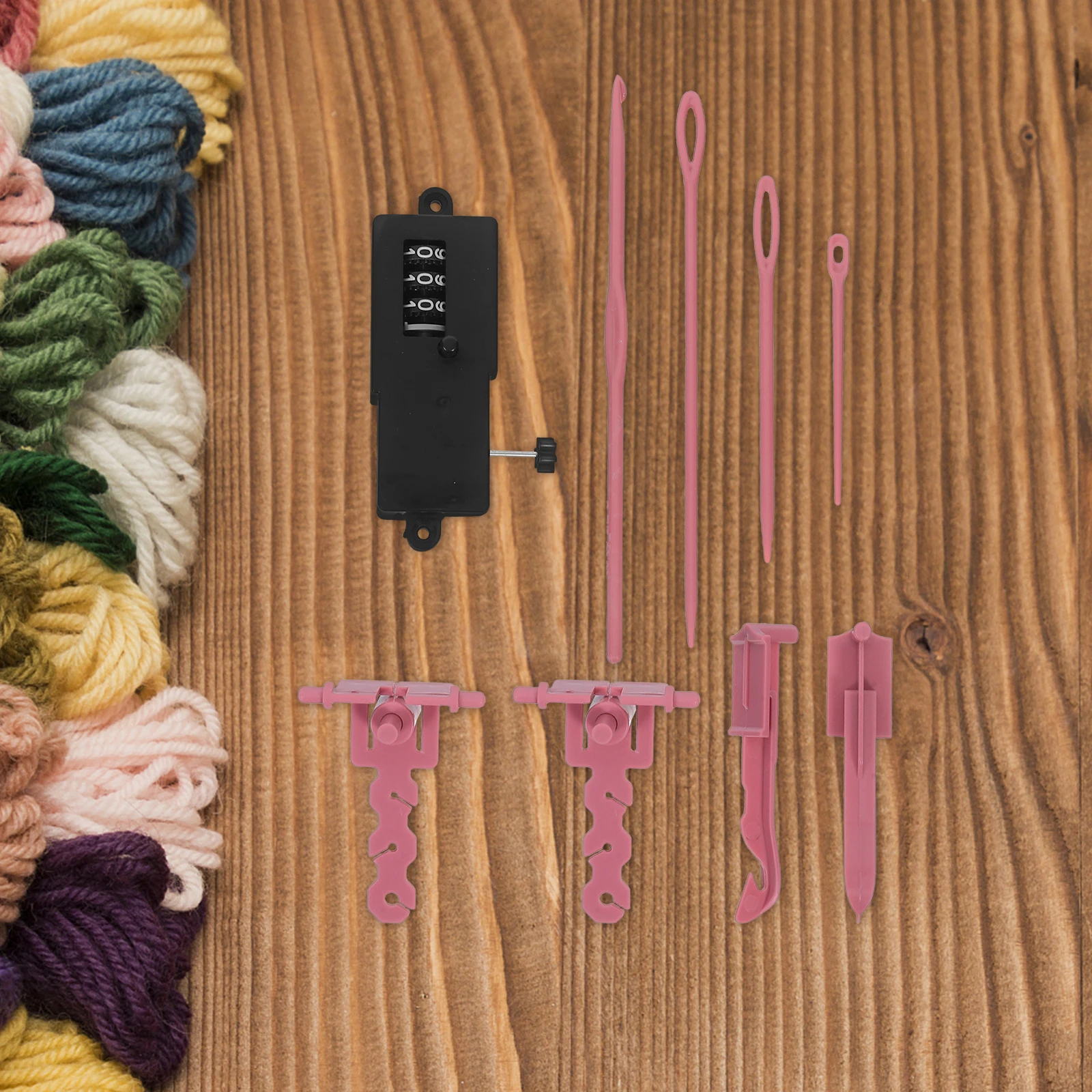 9 Pcs Braiding Machine Kit Crochet Accessories Beginner Knitting Hat Handle Plastic s