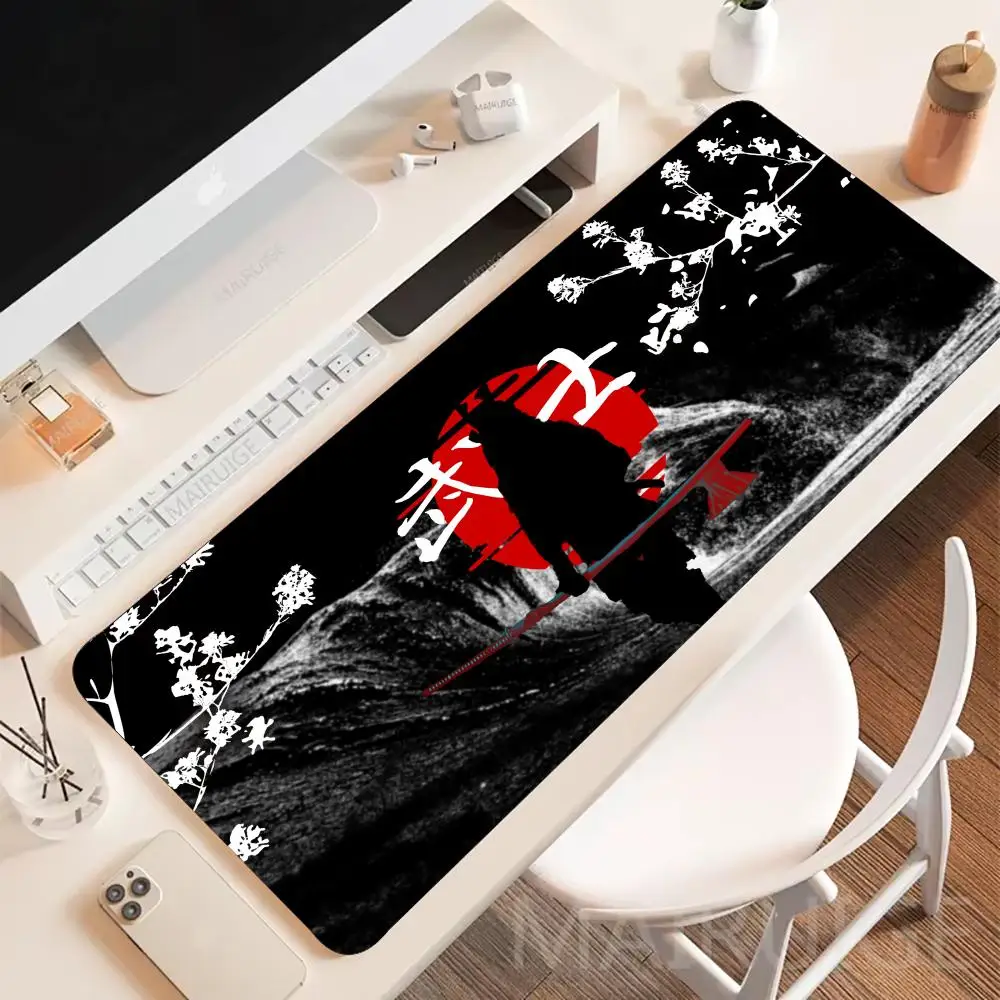 さくらサムライマウスパッド大型ゲームノンスリップマウスパッドラップトップタブレットオフィスアクセサリーマットミニアートマウスパッド PC プレイマット