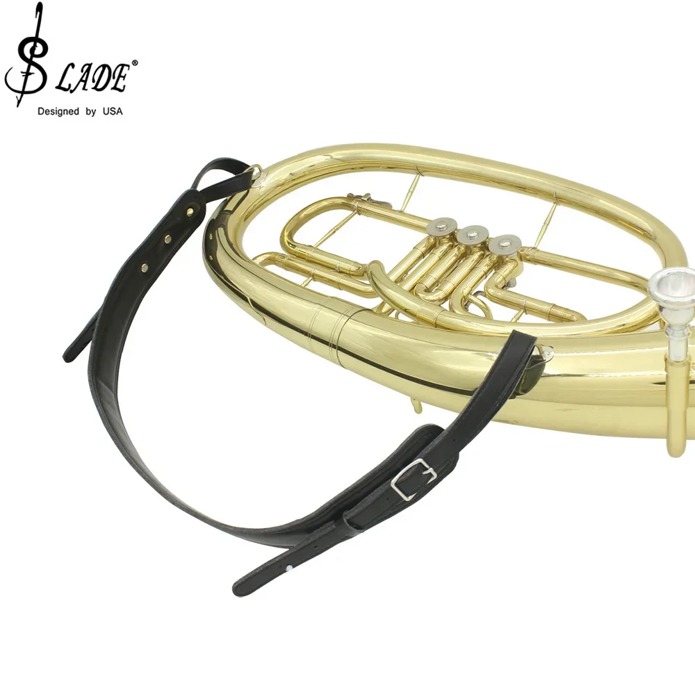 SLADE Holding The Trumpet Instrument Professional Leather Strap Single Shoulder Oblique Adjustable Strap Brass Instrument Parts